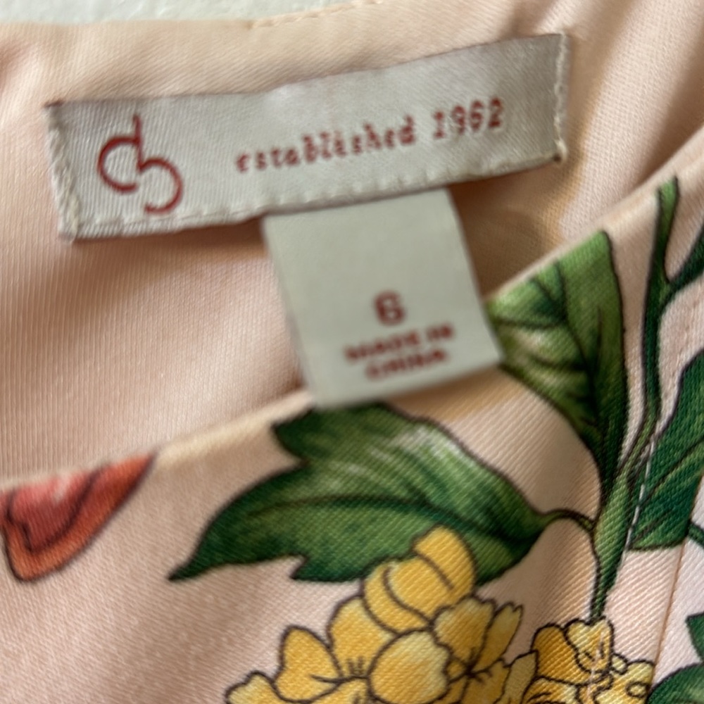 Cb Established 1962 Knee Length Floral Print Partially Lined Sleeveless Sundress - Picture 3 of 6